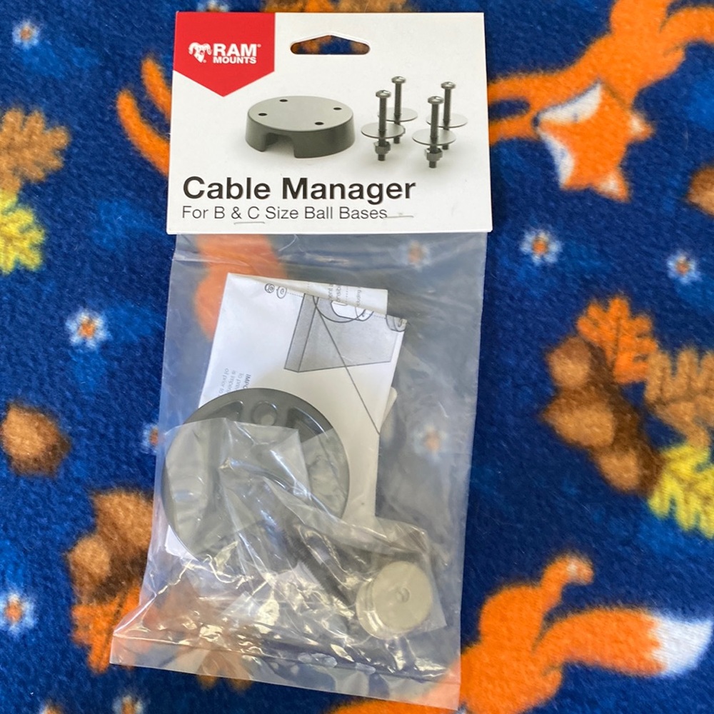 New Ram Mounts Cable Manager B& C  ball bases